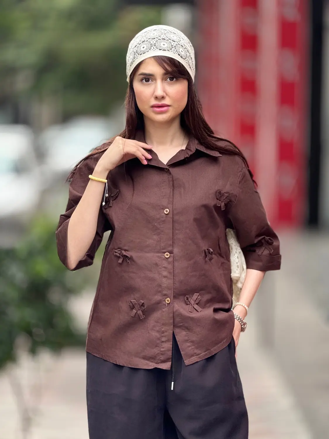 شومیز باکسی ویکتوریا (پاپیون)
